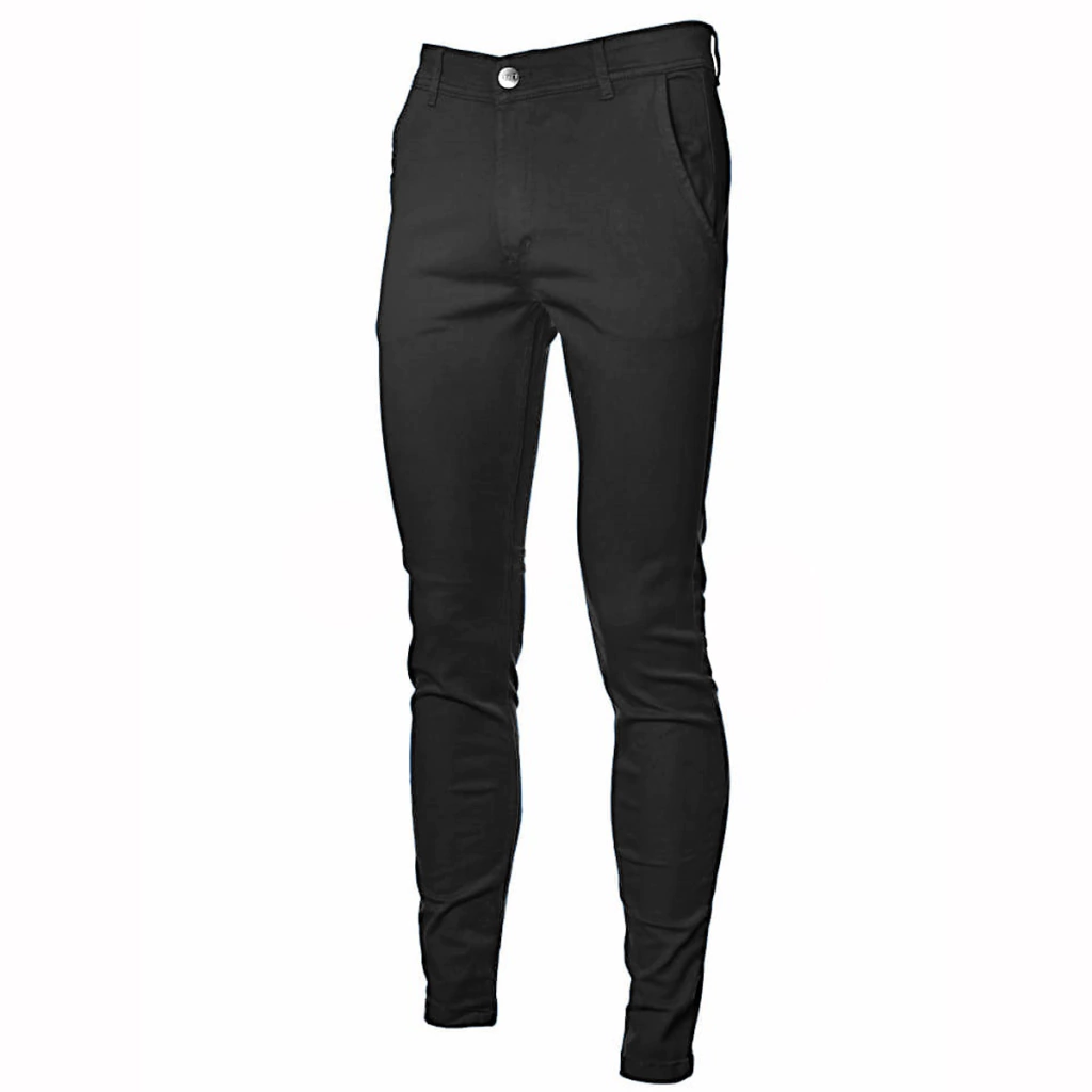 Pantalón satén chupín gabardina corte chino